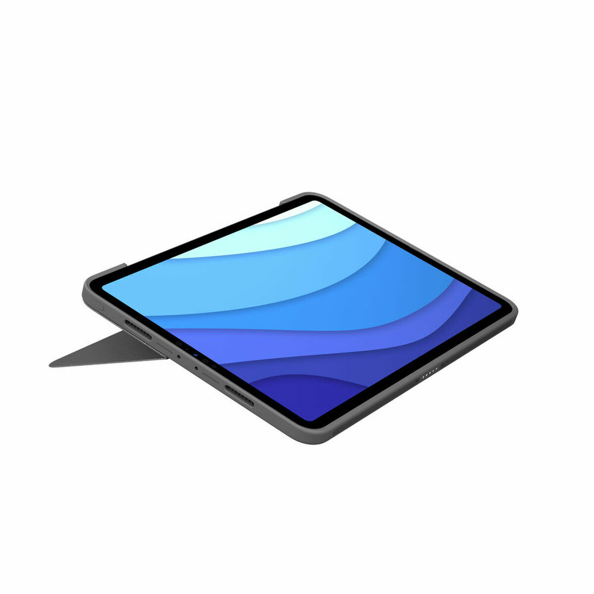 Keyboardtaske til iPad + Logitech 920-010145 Grå Spansk qwerty QWERTY